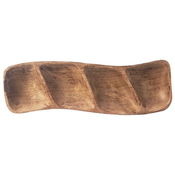 Delad träsnacktallrik MANGO 35x11 cm