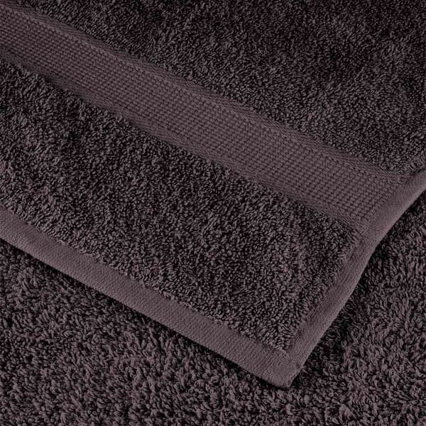 vidaXL Handdukar, 2 st, Antracit, 50x100 cm, 100% bomull