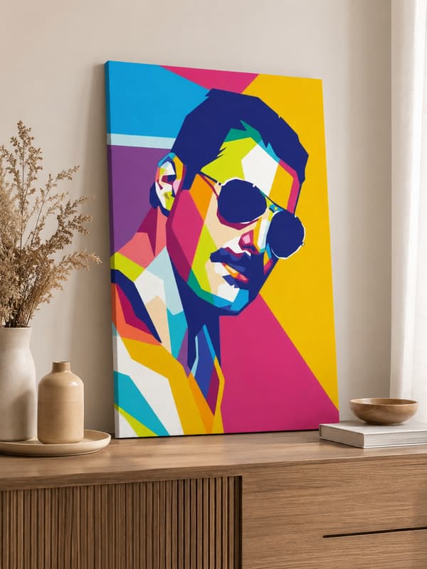 Målning med siffror porträtt av Freddie 40x50 cm
