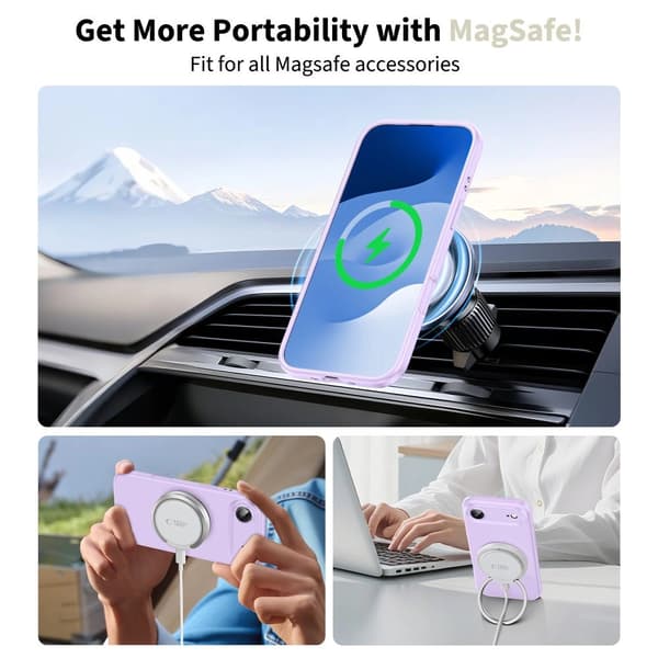 Tech-Protect Silikone MagSafe-etui til iPhone 17 Air - Lilla