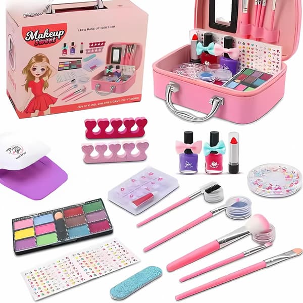 Makeup kit neglelampe gave til børn piger 10 år