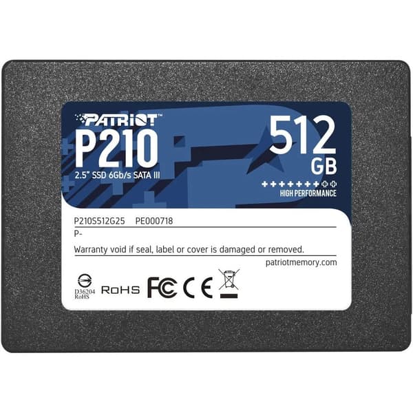Patriot P210 512 GB SATA3 2.5 SSD