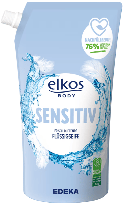 Elkos Sensitiv Flydende Sæbe 1 l