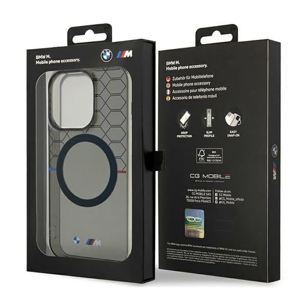 BMW-kuvioinen MagSafe - iPhone 14 Pro Max -kotelo (harmaa)