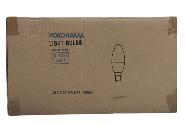 LED Kertepære E14 6W 4000K YOOKOHAMA Karton 100 stk