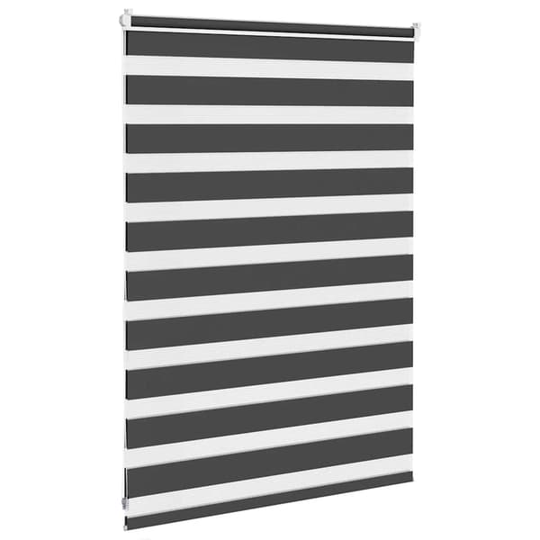vidaXL zebrarullegardin, sort, stofbredde 105,9 cm, polyester