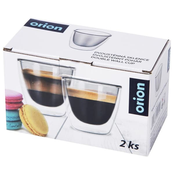 Dubbelväggiga termoglas för espresso DOUBLE 90 ml 2 st