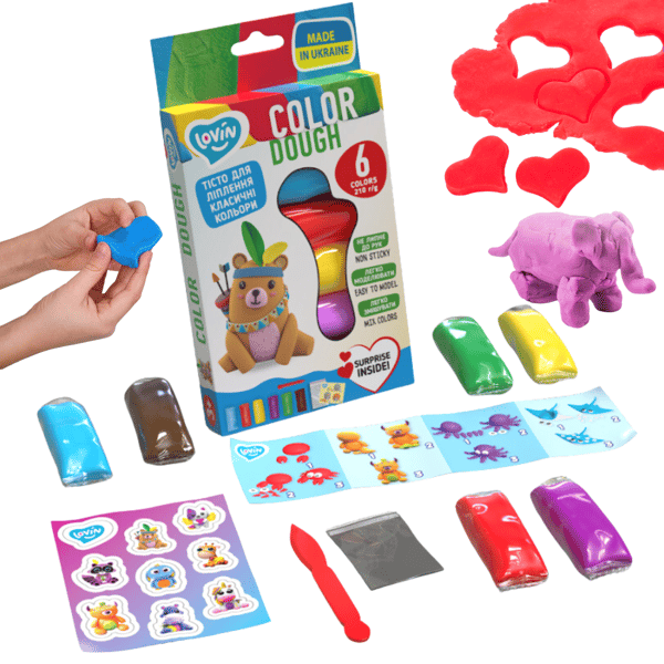 Modelleer, Play Dough, Modelleer, Neon Modelling Set, 9 väriä, 41175