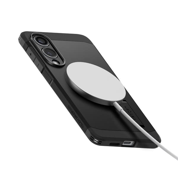Spigen Tough Armor MagSafe - Etui til Samsung Galaxy S25 Edge (Sort)