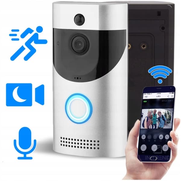 Trådløs videointercom med WiFi og nattesyn