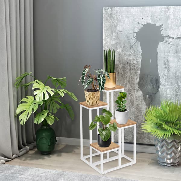 Mogren Craft vitt stående blomsterställ