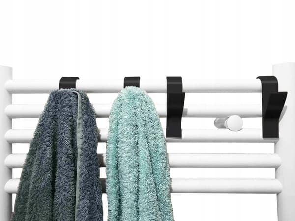 Krok för radiator svart 2 st (360)