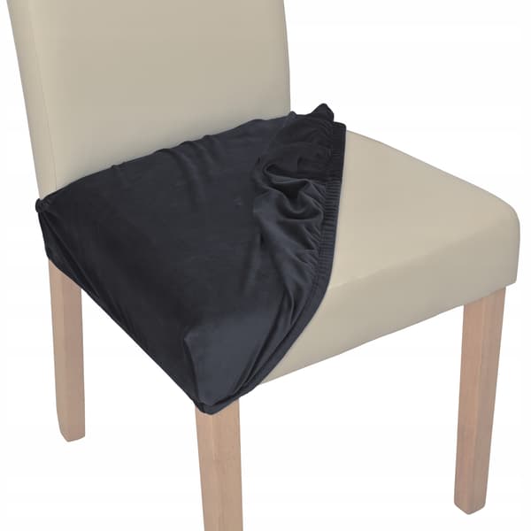 Stolsätesöverdrag i hög velour TESS grafit