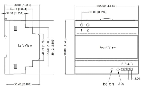Switching-strømforsyning DL2-150-12-U