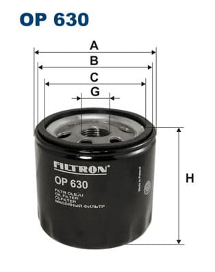 OLIEFILTER OP630 FILTRON