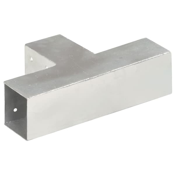 vidaXL T-kopplingar, 4 st, galvaniserad metall, 71x71 mm