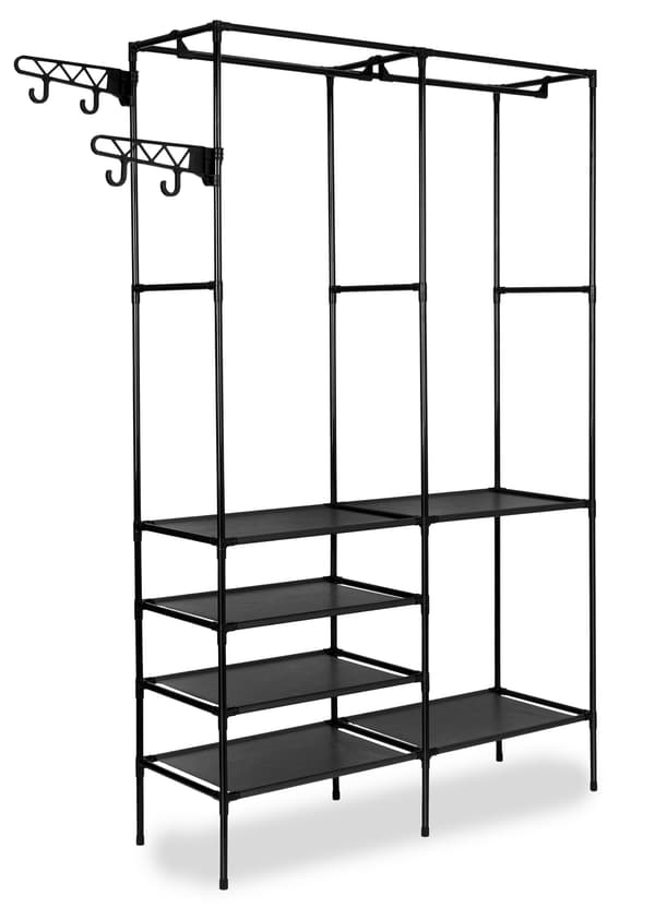Amelia garderobe med hylder