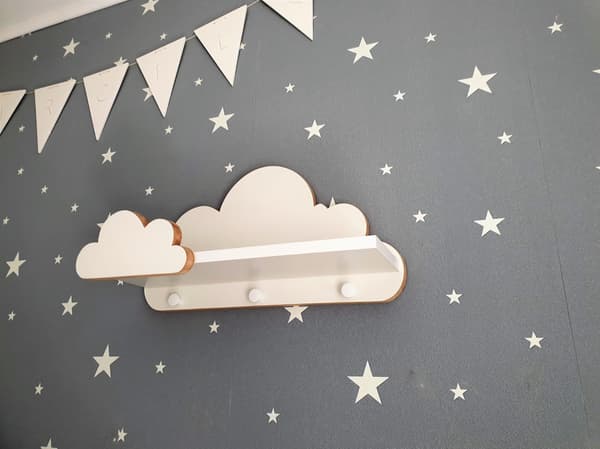 LAGUNA Cloud Hylde med Bøjle - Elegance