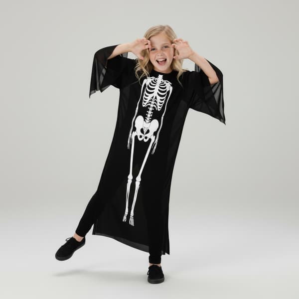 Halloween-kostym för barn skelett