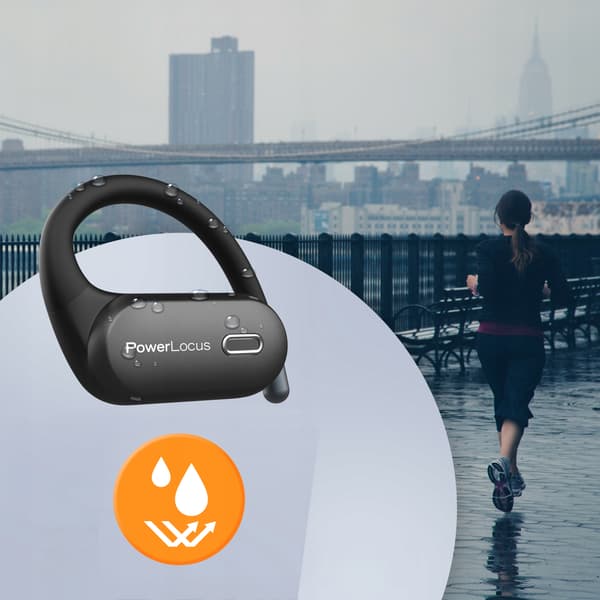 PowerLocus Bluetooth Open -kuulokkeet, Move 30h tekoälymikrofonit