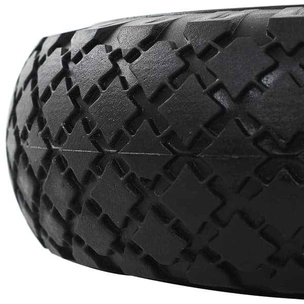 vidaXL transportvognshjul, 4 stk., massive, polyuretan, 3,00-4
