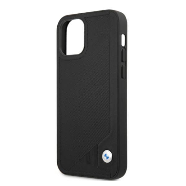 BMW BMHCP12LRCDPK iPhone 12 Pro Max 6,7" cover sort/sort hårdt cover læder præget