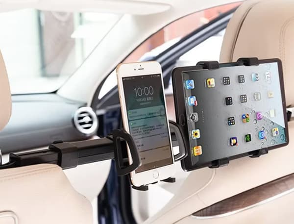 Bilholder TIL bilen mellem nakkestøtterne TIL tablet og telefon