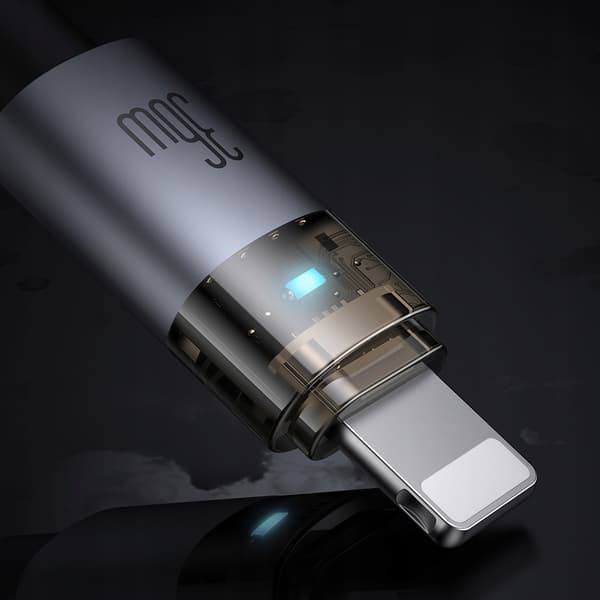 MCDODO USB-C KABEL HURTIG OPLADNING TIL IPHONE LIGHTNING 36W 1M LED SORT
