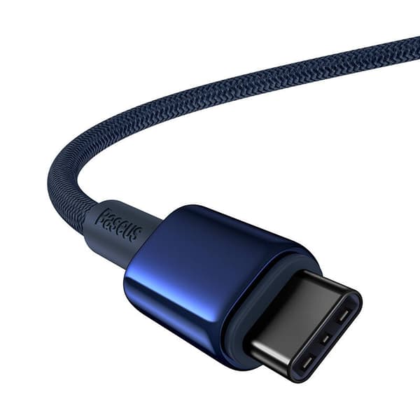 Baseus Tungsten Gold USB-C - USB-C -kaapeli, 100W, 1m (sininen)