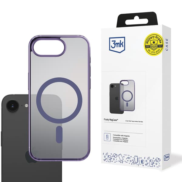 Apple iPhone 16E - 3mk Frosty MagCase Lila