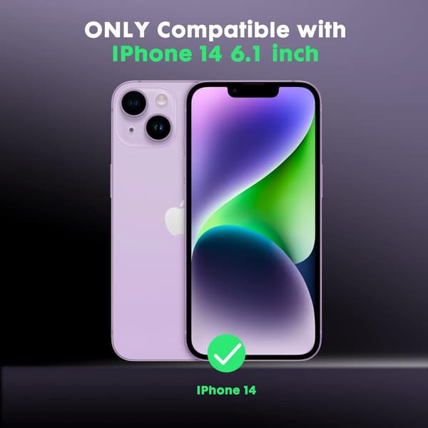 ETUI TIL APPLE IPHONE 14 KLAR, SOLID, HOLDBAR A2882 A2649
