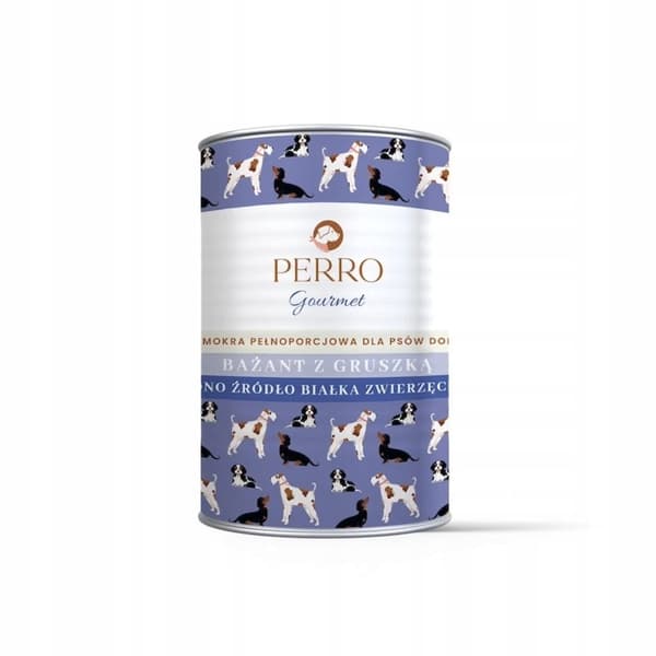 PERRO Gourmet Fasan med Pære vådfoder til hunde 6 x 400 g