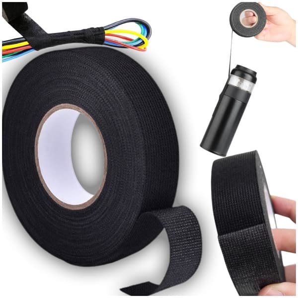 ISOLERENDE STOFTAPE, RESISTENT, STÆRK SAFFONISOLIERING, 19 mm 10 M