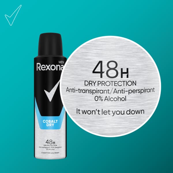 669000 Rexona Mænd Spray Kobolt Tør