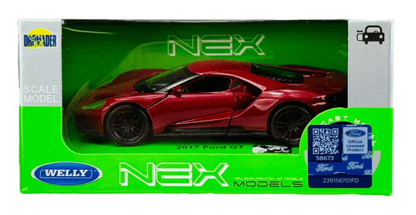 WELLY 2017 FORD GT PUNAINEN 1:34 43748