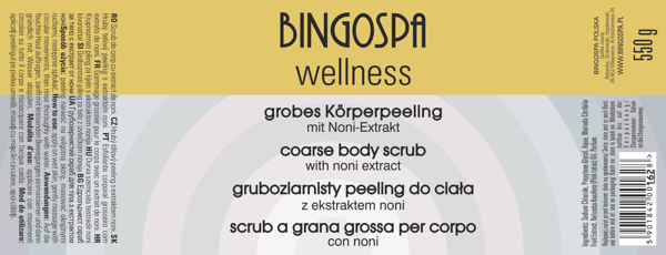 Bingospa grovkornig kroppsskrubb med noni wellness