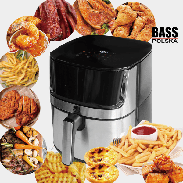 Airfryer 6,5L med topvindue