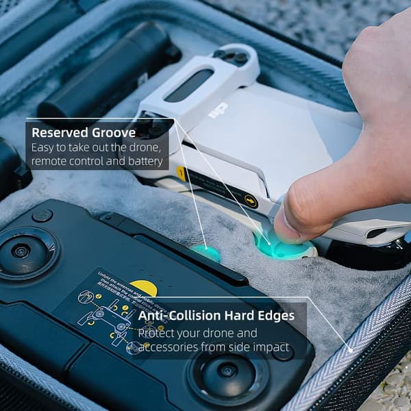 DJI MAVIC MINI GRÅTT VATTENTÄTT FODRAL HÅRT BÄRBART HÅLLBART