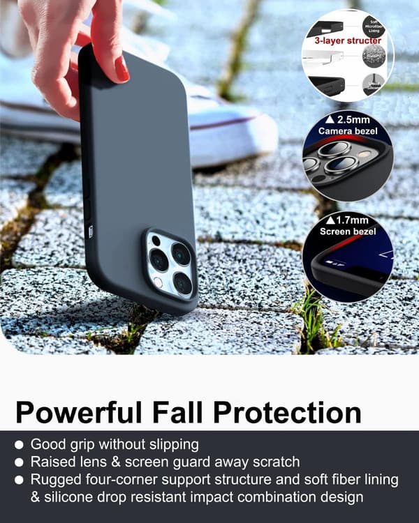 APPLE IPHONE 14 PRO MAX SILIKONIKUORI TUMMANSININEN