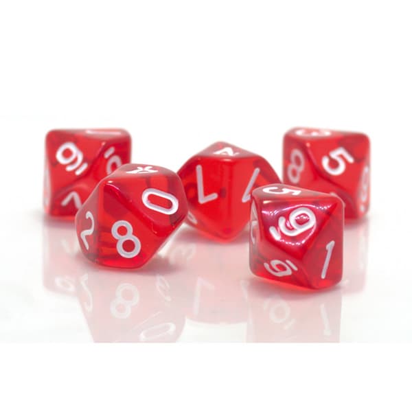 D10 RPG-tärningar Alkemistens tiosidiga tärningar 0-9