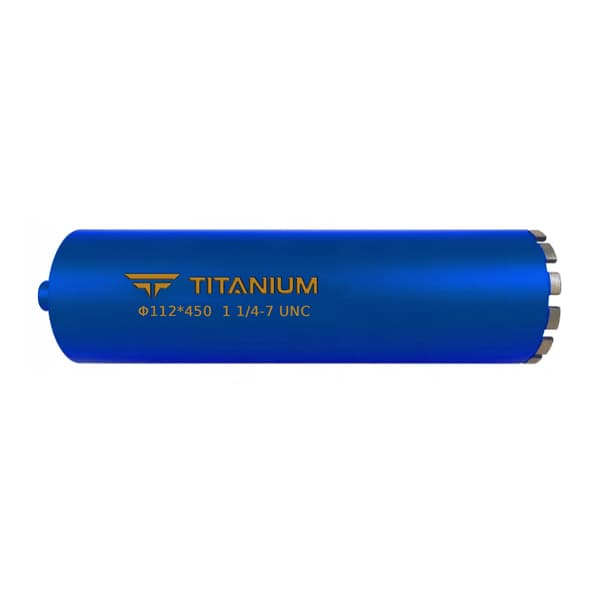 Diamantkernebor til beton 112mm 450mm titanium