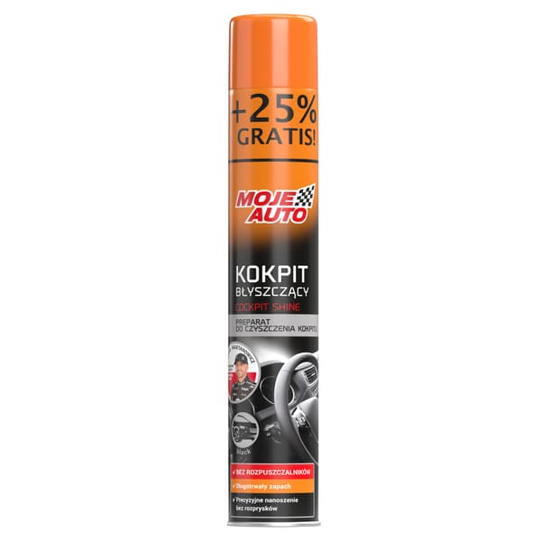 MOJE AUTO - Kokpit Blank - Sort 600ml (750ml Promo)
