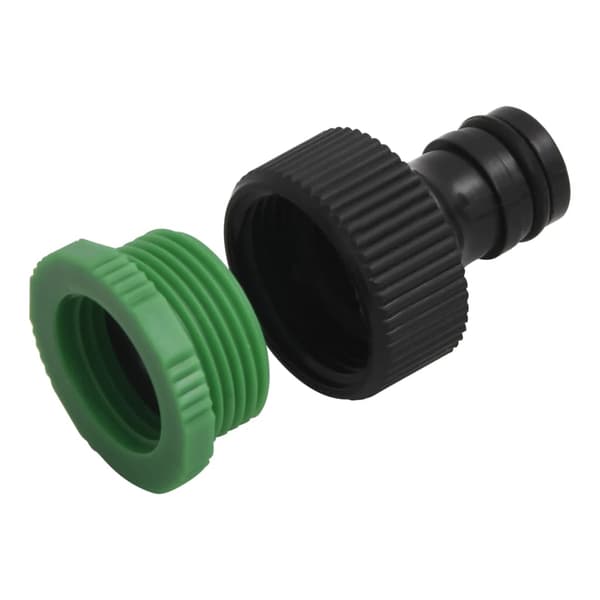 vidaXL Trädgårdsslang med kopplingsset grön 0,5", 10 m PVC