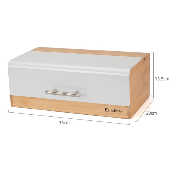 BAMBU LEIPÄLAATIKKO LEIPÄRASIA E-6068 VALKOINEN