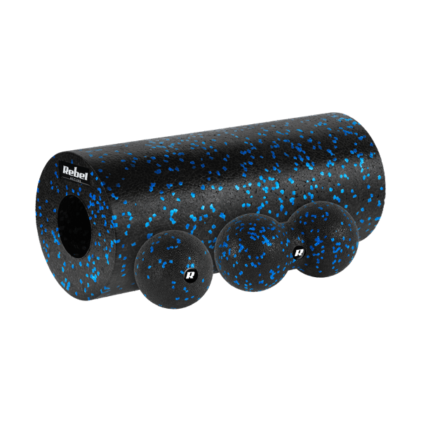 Rebel massagerulle øvelse roller duoball 3-delt EPP