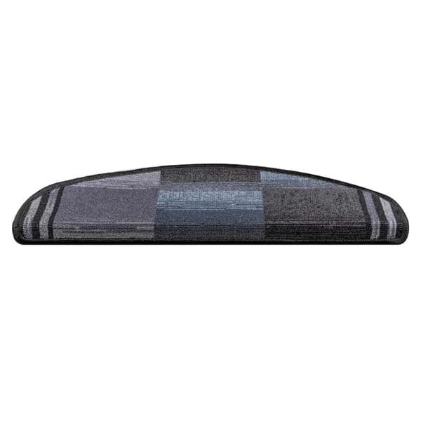 vidaXL selvklæbende trappetrin 10 stk. 65x21x4cm sort og grå
