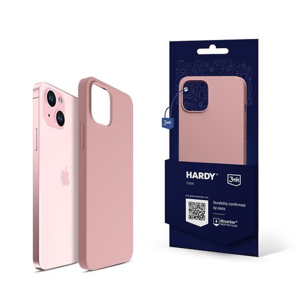 Apple iPhone 15 Plus - 3mk Hardy Silikone MagCase Lyserød