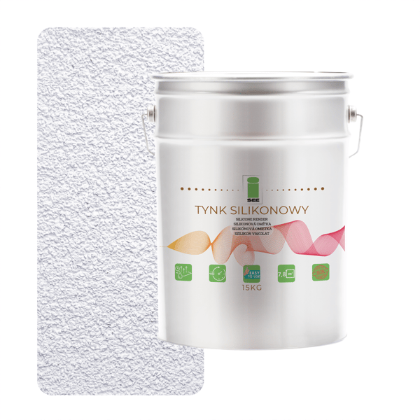 Utvändig silikonfasadputs Snövit 1,5 mm premium 15 kg