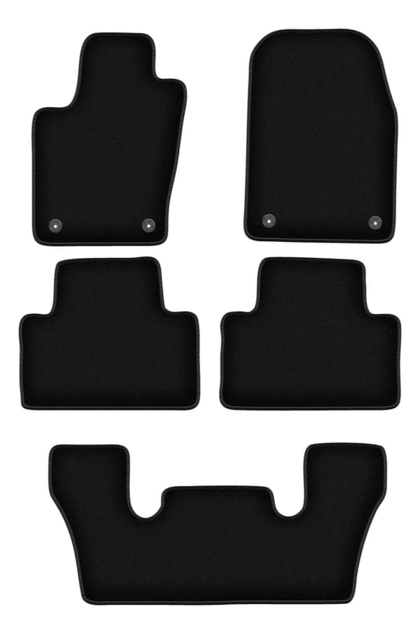 Velourmåtter BASIC sorte til Dodge Durango III 6-personers (2010-2020)