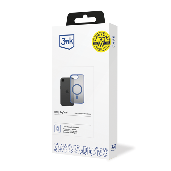 Apple iPhone 16E - 3mk Frosty MagCase Blå